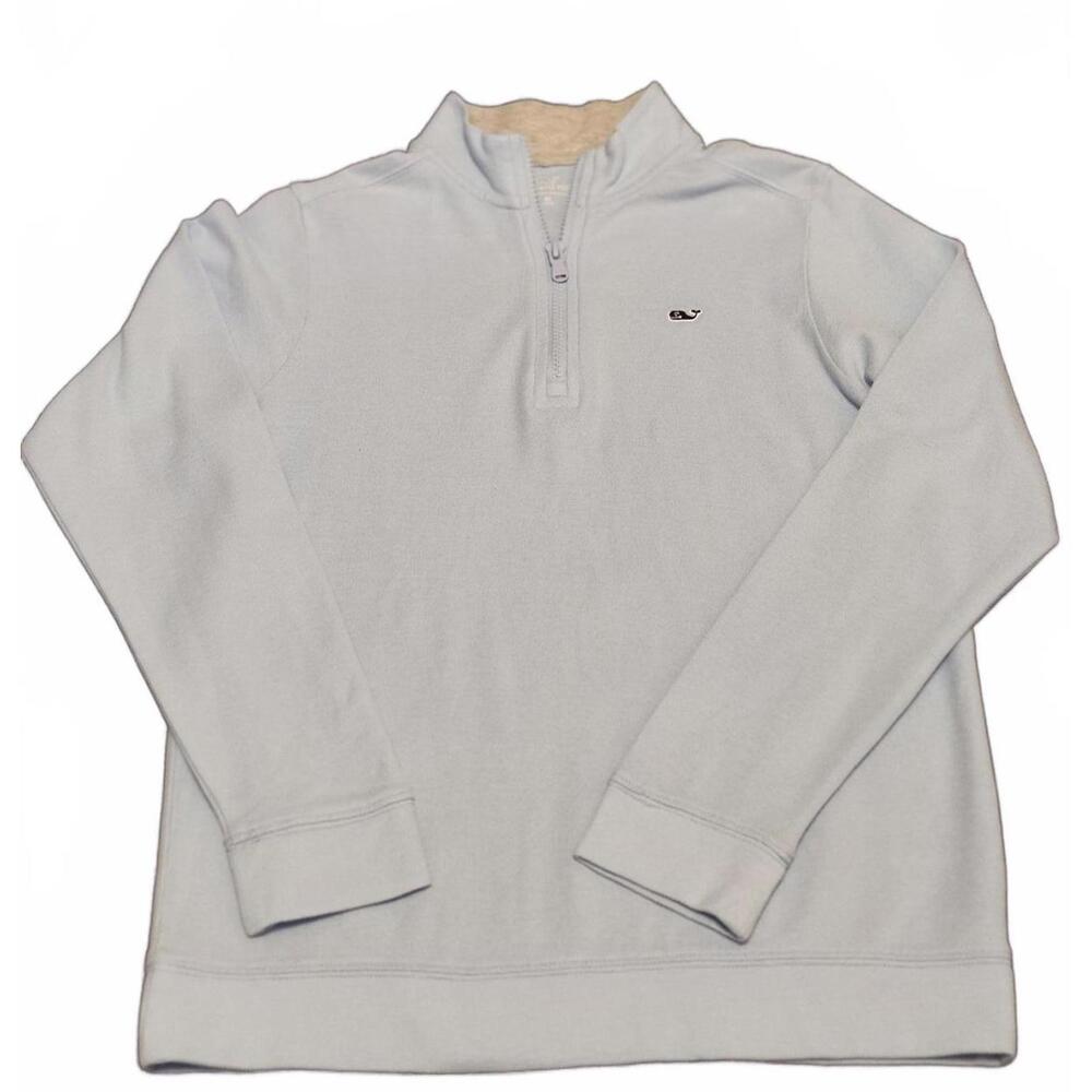 Vineyard Vines medium Light Blue Quarter Zip Pullover Sweatshirt